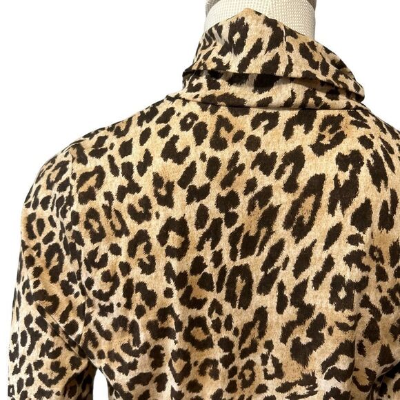 J.Crew Tissue turtleneck in Mara Leopard Natural - Picture 8 of 9